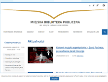 Tablet Screenshot of biblioteka.brzeg.pl